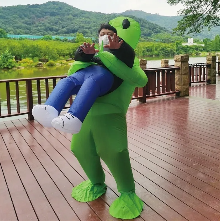 Traje Inflable Alien 👽 – Especial Halloween  - Adulto y niño