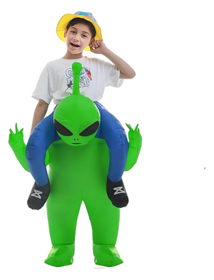 Traje Inflable Alien “A Hombros” – Edición Halloween adulto y niño 👽