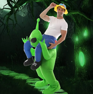 Traje Inflable Alien “A Hombros” – Edición Halloween adulto y niño 👽