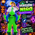 Traje Inflable Alien “A Hombros” – Edición Halloween adulto y niño 👽