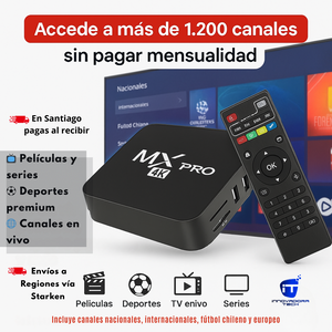 🔥Ahorra dinero con nuestro TV box 4K ! Olvídate de las mensualidades. Solo paga una vez y disfruta TODO.